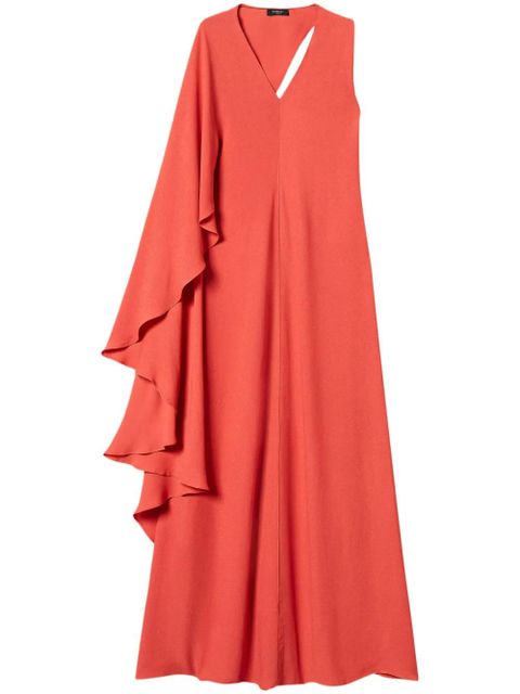 TWINSET cape design dress - Red - zdjęcie produktu nr 1