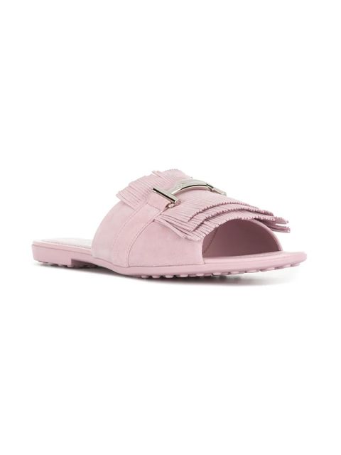 Tod's fringed slides - Pink - zdjęcie produktu nr 2