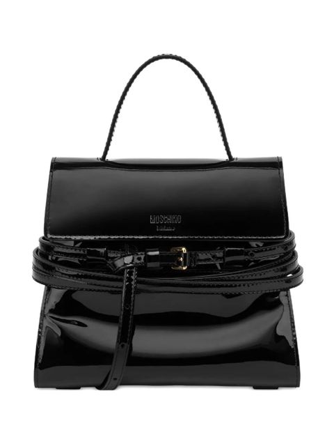 Moschino Tie Me tote bag - Black - zdjęcie produktu nr 1