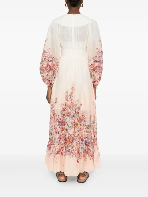 ZIMMERMANN floral button maxi dress - Neutrals