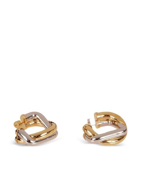 Jacquemus Doppio intertwined hoop earrings - Gold
