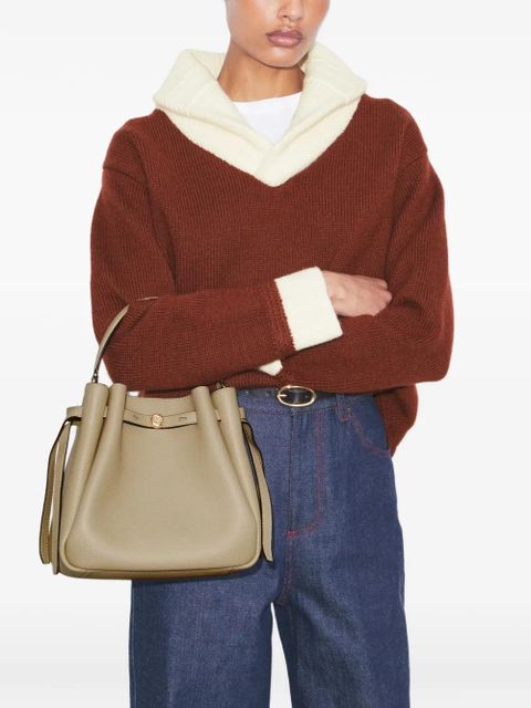 Tory Burch Romy logo button bucket bag - Neutrals - zdjęcie produktu nr 2