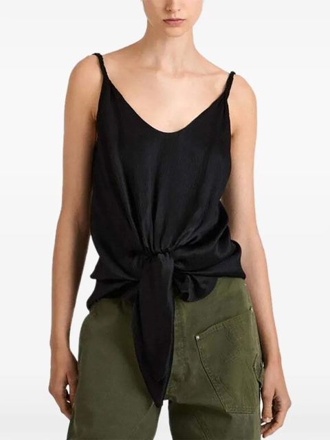 JW Anderson knot V-neck top - Black - zdjęcie produktu nr 2