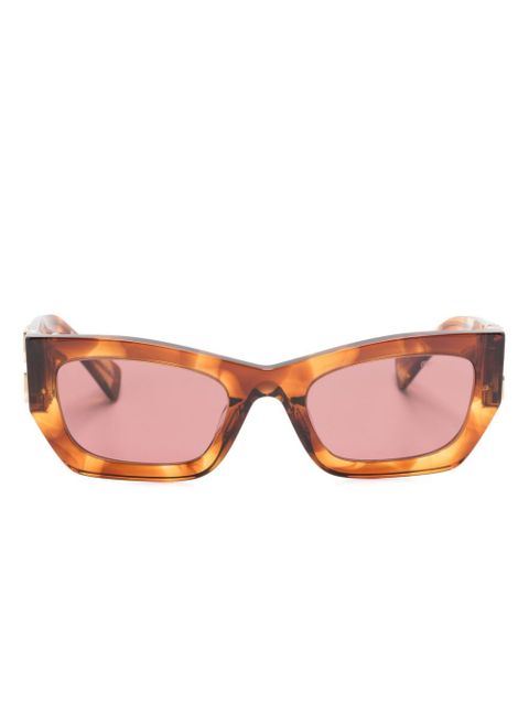 Miu Miu Eyewear Miu Glimpse rectangle-frame sunglasses - Brown - zdjęcie produktu nr 1