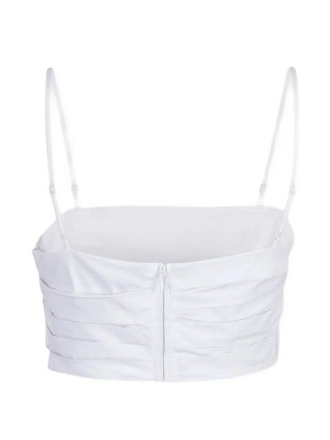 STAUD ruched top - White - zdjęcie produktu nr 2