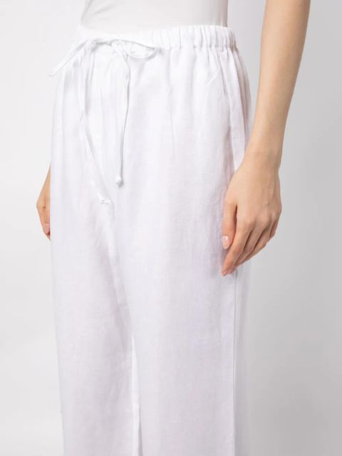 Reformation Olina linen track pants - White