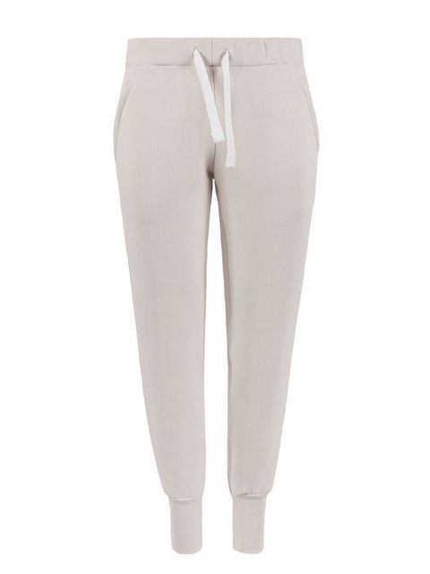 MUUV. spodnie dresowe bawełniane SOFT TOUCH damskie kolor beżowy gładkie - zdjęcie produktu nr 2