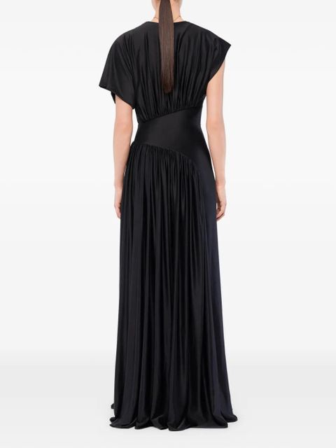 Rabanne ruching satin dress - Black - zdjęcie produktu nr 2