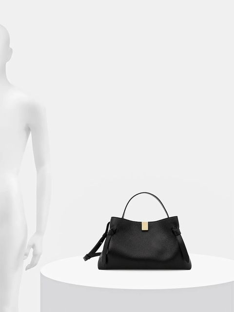 Yuzefi torebka skórzana GYOZA kolor czarny YUZCO-HB-GZ-L034 - zdjęcie produktu nr 2