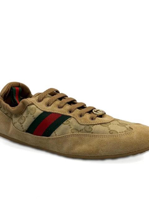 Gucci Web-stripe lace-up sneakers - Neutrals - zdjęcie produktu nr 2