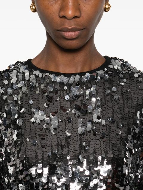 Weekend Max Mara sequinned top - Black