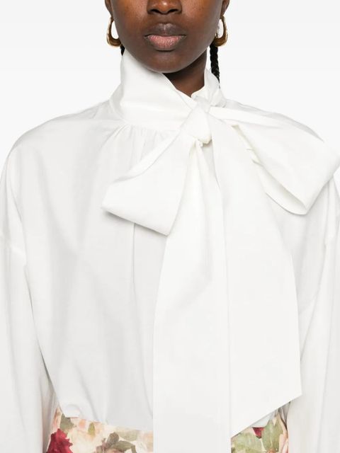 ZIMMERMANN tie-waist blouse - White