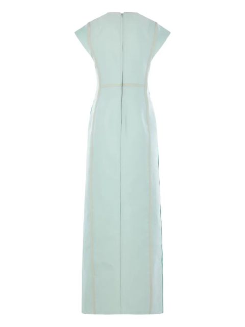 Jil Sander short-sleeve maxi dress - Blue - zdjęcie produktu nr 2