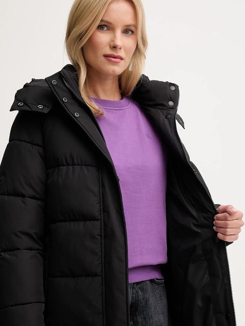 Calvin Klein Jeans kurtka kolor czarny przejściowa LV047D512G