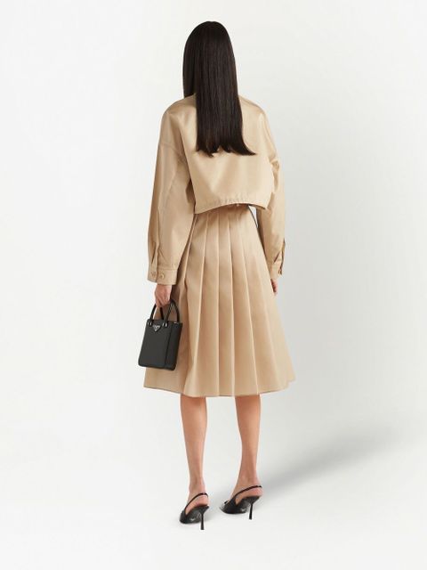 Prada Re-Nylon pleated midi skirt - Neutrals
