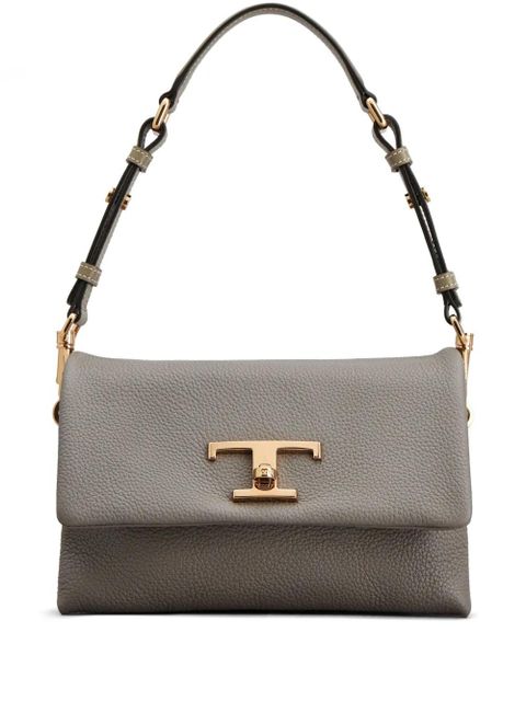 Tod's T Timeless leather shoulder bag - Grey - zdjęcie produktu nr 1