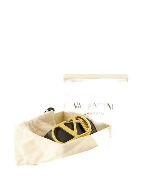 Valentino Garavani VLogo reversible belt - Brown