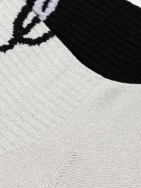 Karl Lagerfeld skarpetki SIGNATURE LUREX 2-pack kolor czarny A4W47017 - zdjęcie produktu nr 2