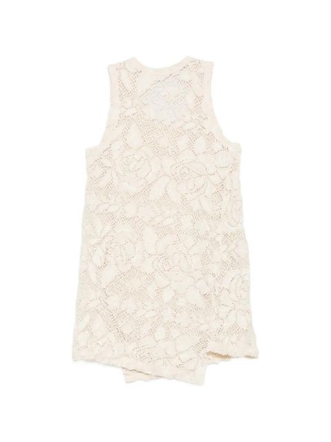 Comme Des Garçons floral-lace T-shirt - Neutrals - zdjęcie produktu nr 2