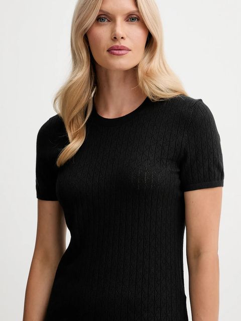 Calvin Klein t-shirt damski kolor czarny LV044D308G