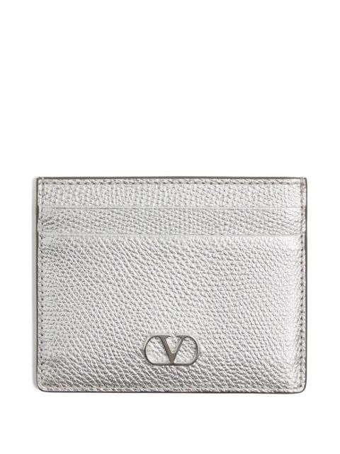 Valentino Garavani Vlogo Signature card holder - Silver - zdjęcie produktu nr 1