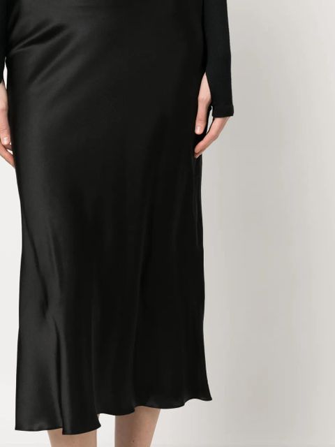 MANURÍ Patricia silk skirt - Black