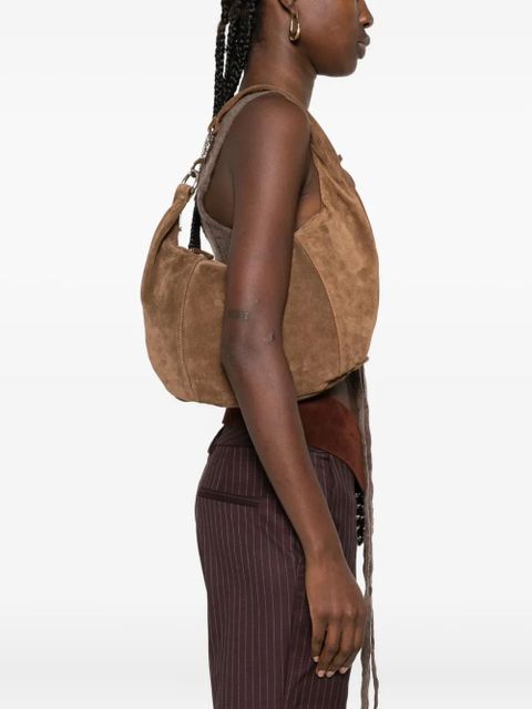 Gimaguas Paula suede shoulder bag - Brown