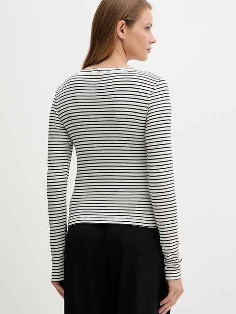 Tommy Hilfiger longsleeve kolor granatowy UW0UW06090