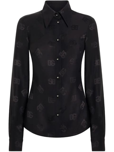 Dolce & Gabbana DNA logo jacquard shirt - Black - zdjęcie produktu nr 1