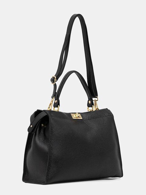 Answear.LAB torebka skórzana kolor czarny - zdjęcie produktu nr 2