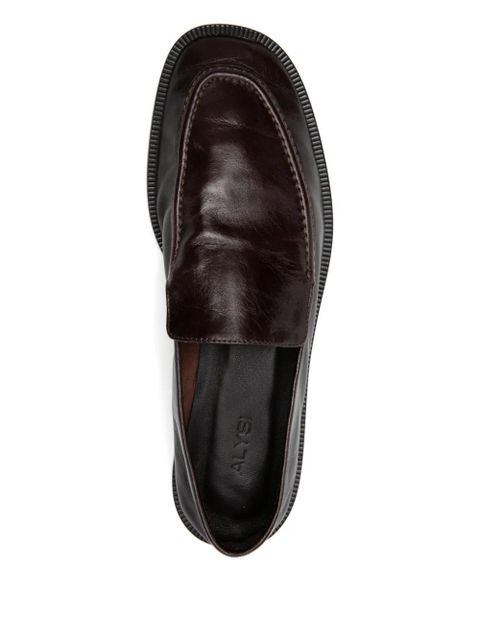 Alysi leather loafers - Brown