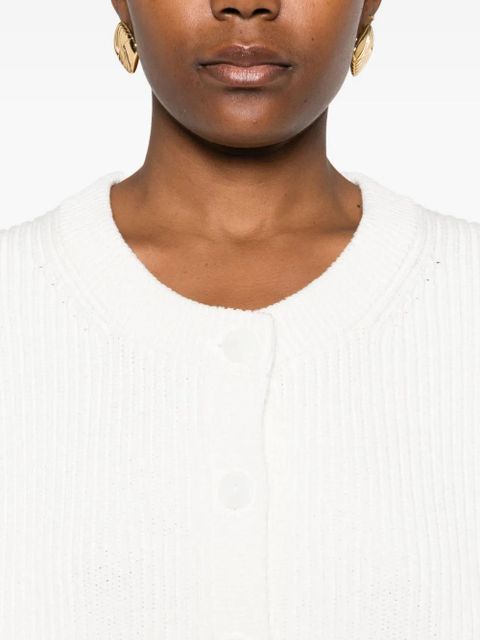 Altuzarra ribbed button cardigan - White
