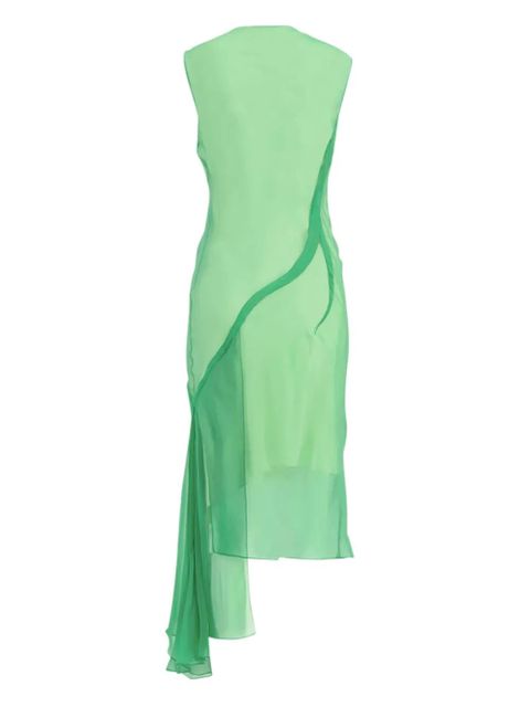 Givenchy ruffled silk dress - Green - zdjęcie produktu nr 2