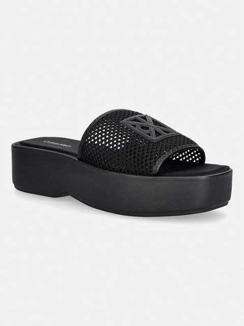 Calvin Klein klapki damskie FLATFORM SNDL MESH - zdjęcie produktu nr 1