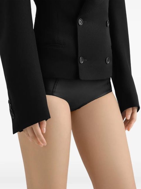 Dolce & Gabbana satin culottes shorts - Black