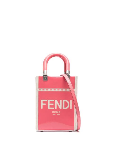 FENDI logo-print shoulder bag - Pink - zdjęcie produktu nr 1