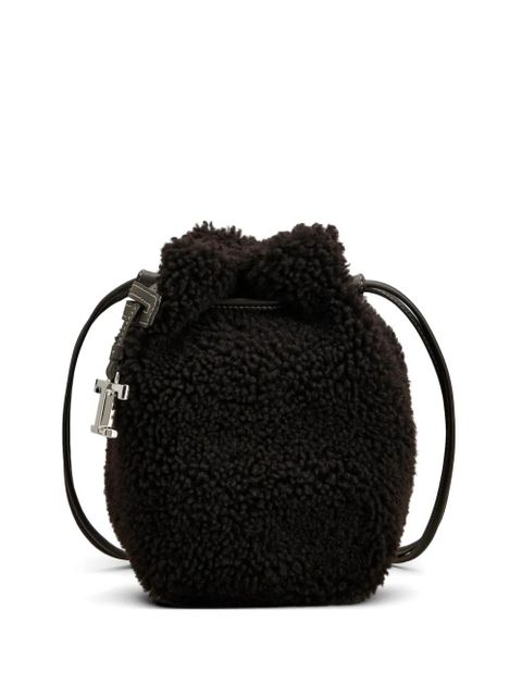 Tod's micro shearling bucket bag - Brown - zdjęcie produktu nr 1