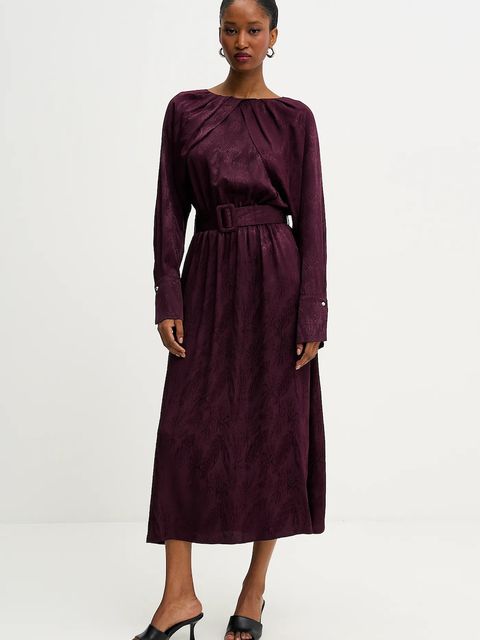 Answear.LAB sukienka kolor bordowy - zdjęcie produktu nr 2