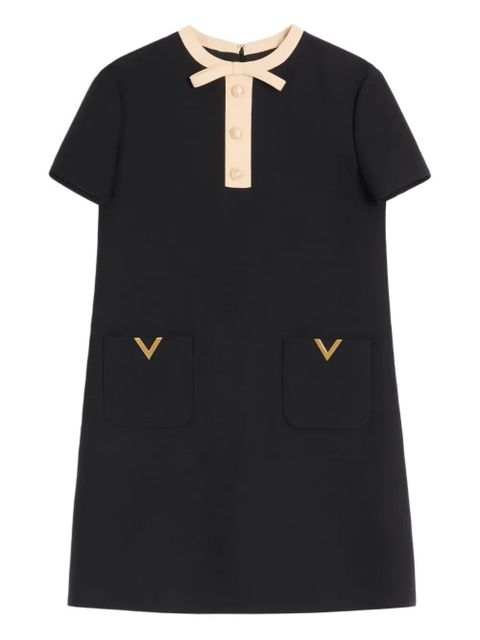 Valentino Garavani short-sleeves mini dress - Black - zdjęcie produktu nr 1