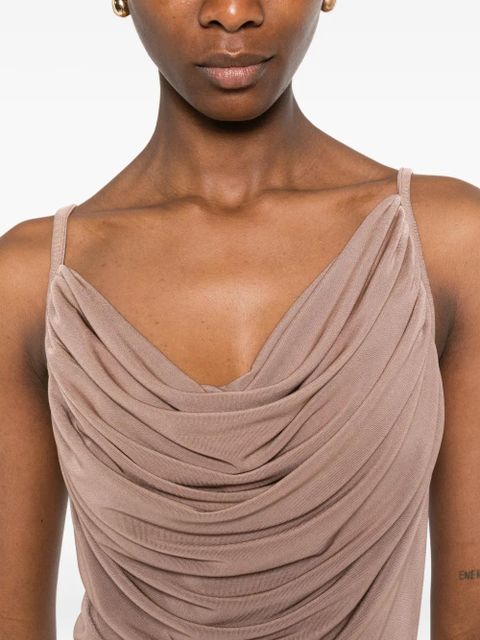 Eleh draped maxi dress - Brown