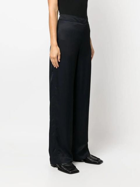 Jil Sander high-waisted straight-leg trousers - Blue