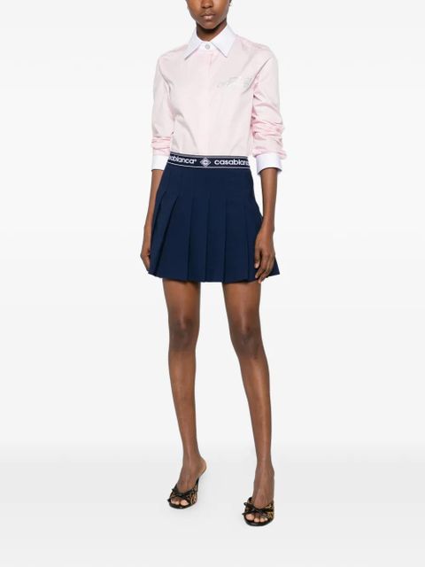 Casablanca crystal-embellishment shirt - Pink - zdjęcie produktu nr 2