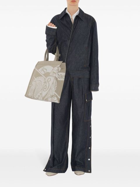 Burberry small Equestrian Knight tote bag - Neutrals