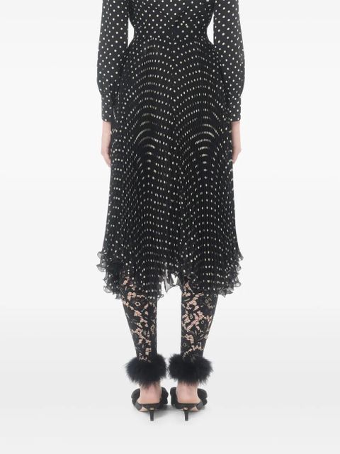 Valentino Garavani asymmetrical plusdepois midi skirt - Black