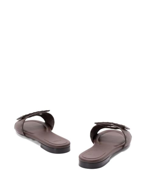FENDI Baguette flat sandals - Brown