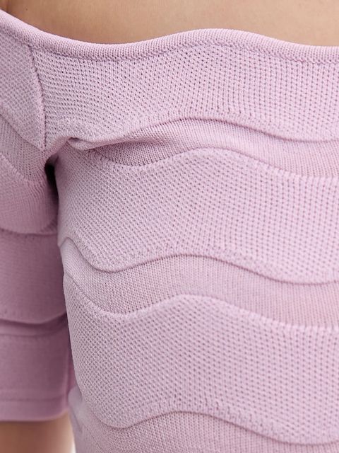 Herve Leger bluzka Lainey damska kolor fioletowy gładka SCJ1513588