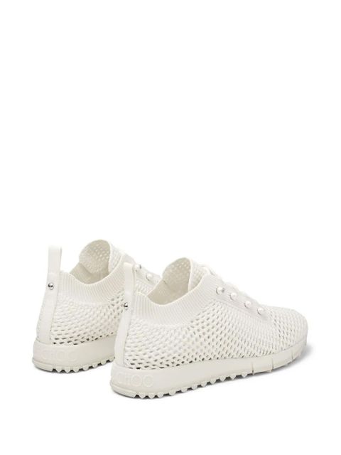 Jimmy Choo Veles pearl-embellished sneakers - White