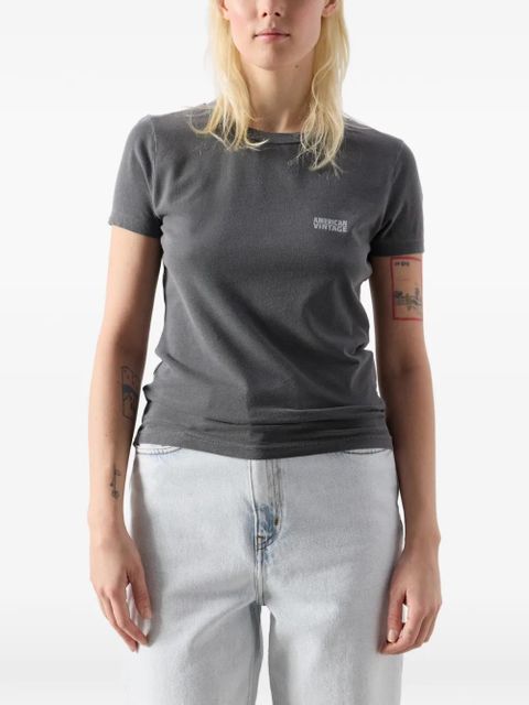 American Vintage Pymaz round-neck cotton T-shirt - Grey