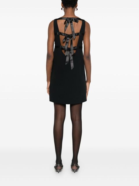 Prada triangle-logo mini dress - Black