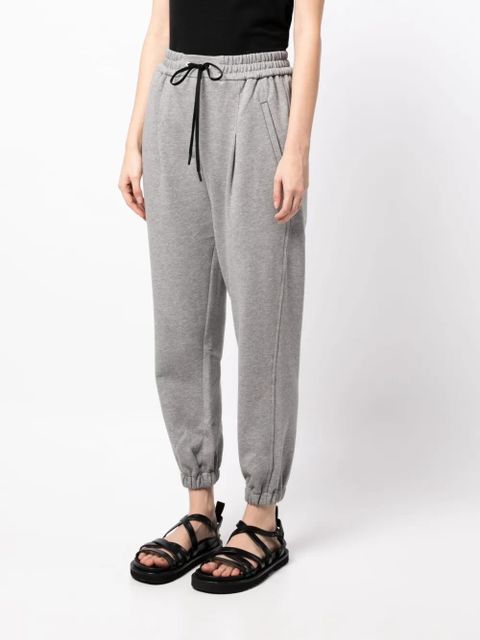 3.1 Phillip Lim mélange-effect drawstring track pants - Grey